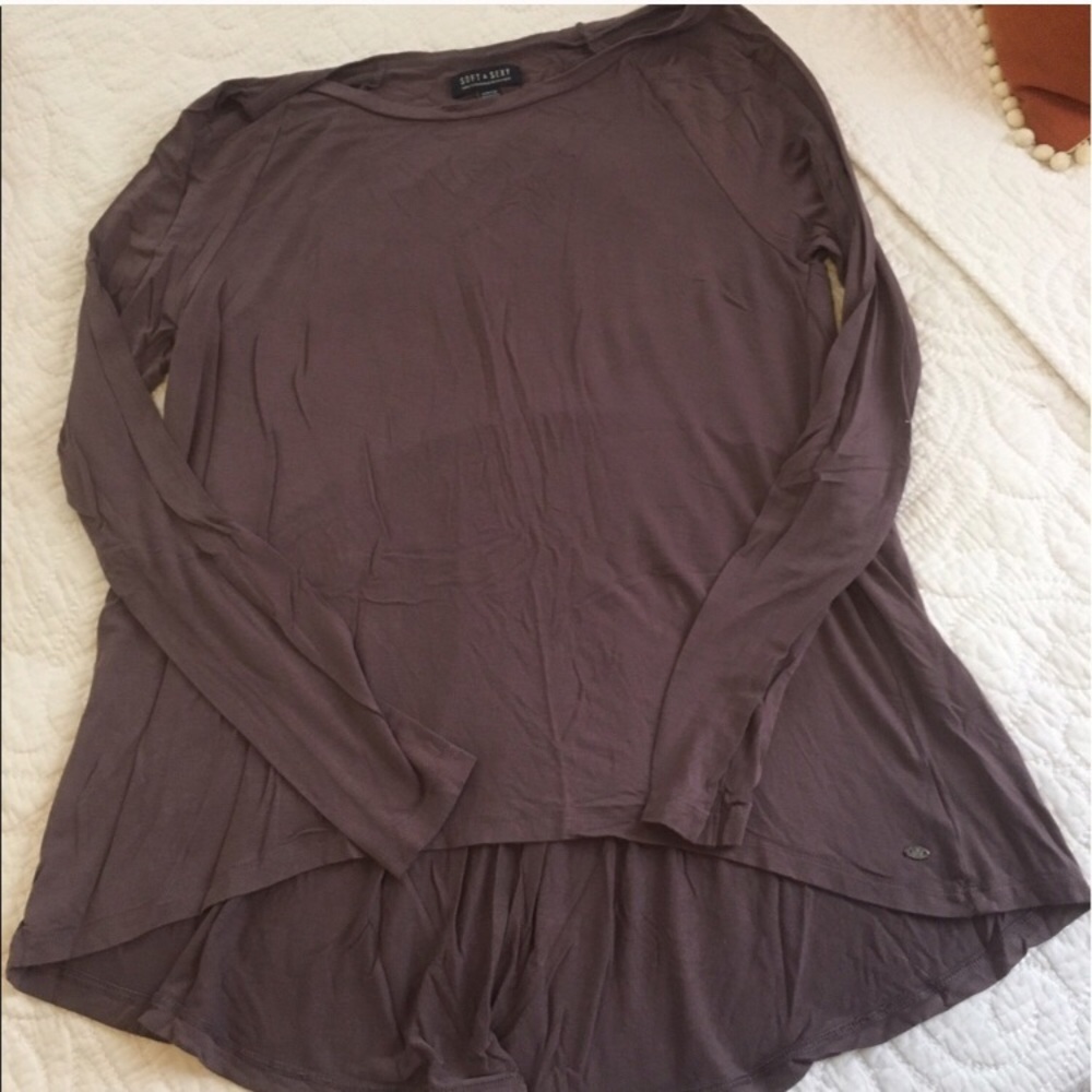 American Eagle Long Sleeve Lace Back Shirt